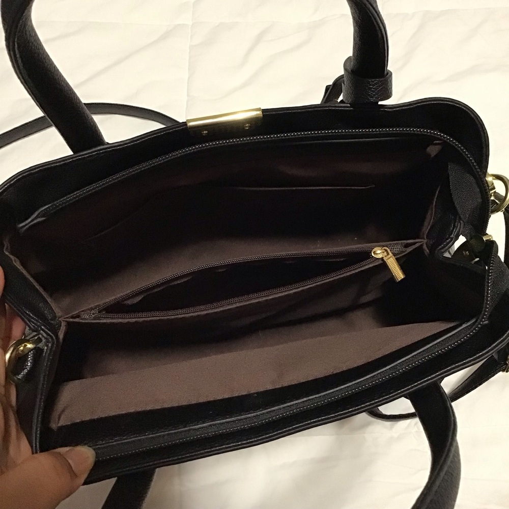 Black Leather Handbag - Picture 7 of 11